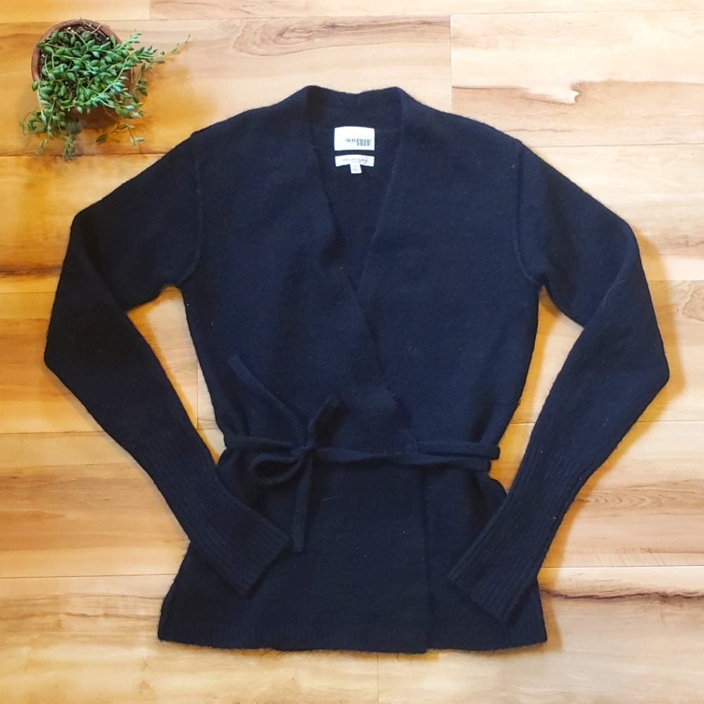 Wilfred wool wrap sweater sz XS